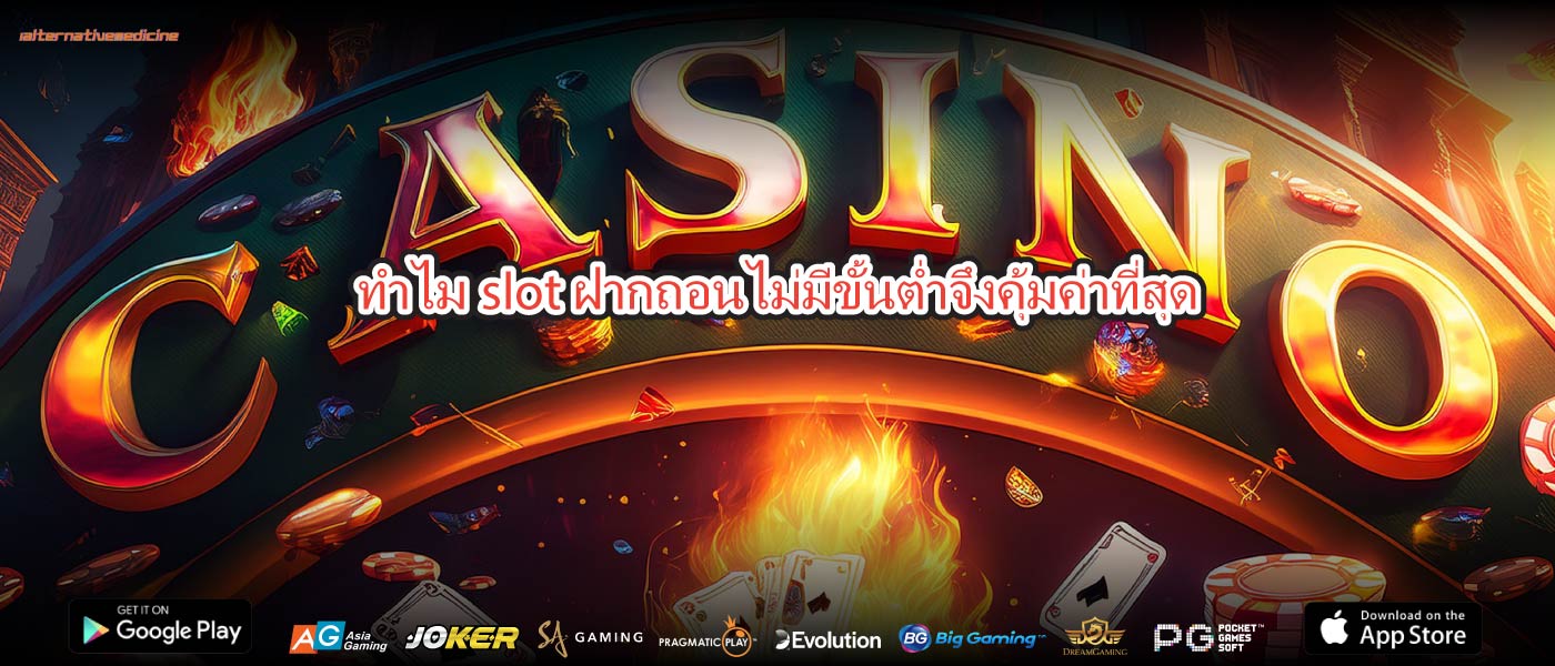 ทำไมslot ฝากถอนไม่มีขั้นต่ำจึงคุ้มค่าที่สุด